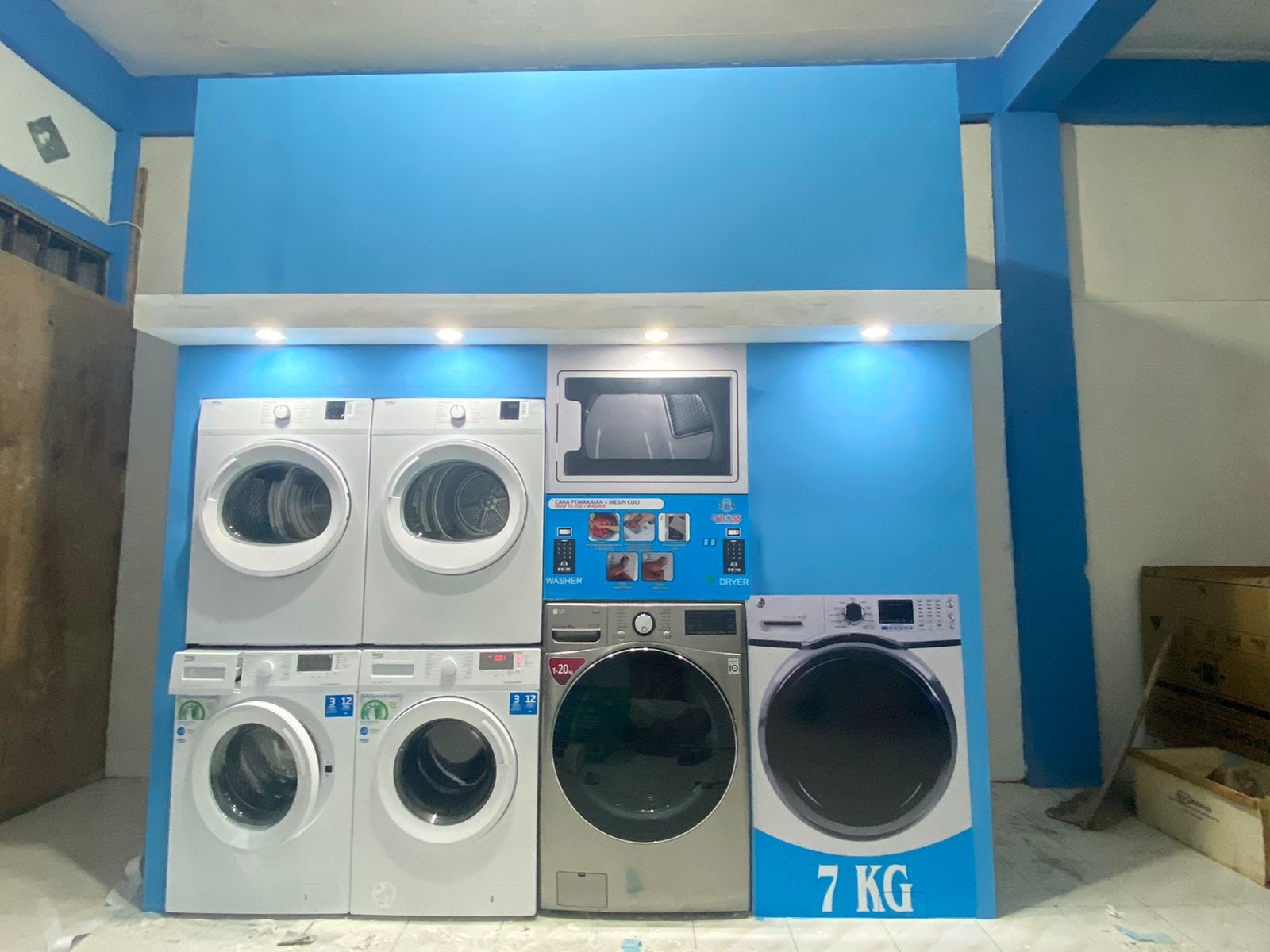 Pusat mesin laundry dideyai