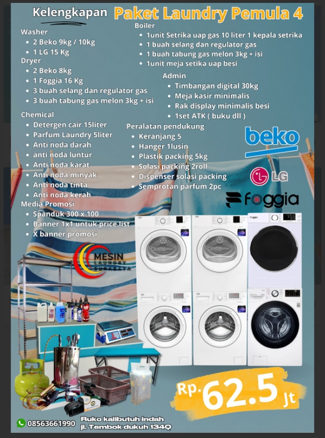 PAKET USAHA LAUNDRY NTB